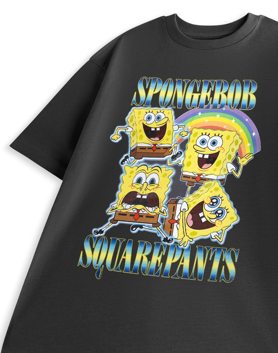 SpongeBob SquarePants Meme Unisex Black Short Sleeved T-Shirt