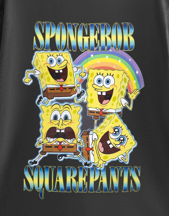 SpongeBob SquarePants Meme Unisex Black Short Sleeved T-Shirt