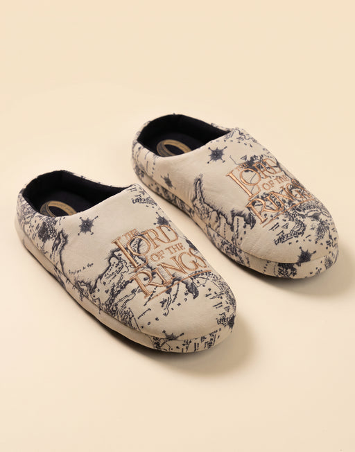 Lord Of The Rings Logo Unisex Beige Mule Slippers