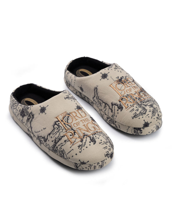 Lord Of The Rings Logo Unisex Beige Mule Slippers