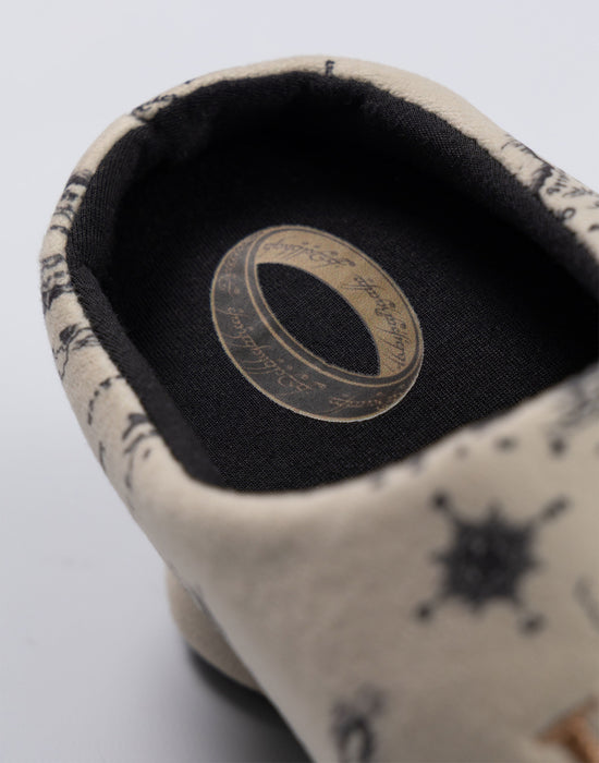Lord Of The Rings Logo Unisex Beige Mule Slippers