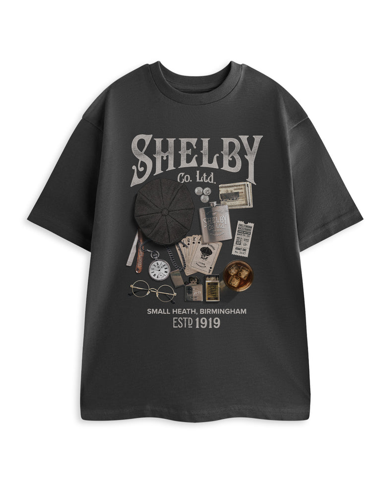 Peaky Blinders Photographic Mens Grey Short Sleeved T-Shirt