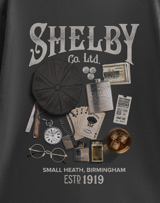 Peaky Blinders Photographic Mens Grey Short Sleeved T-Shirt