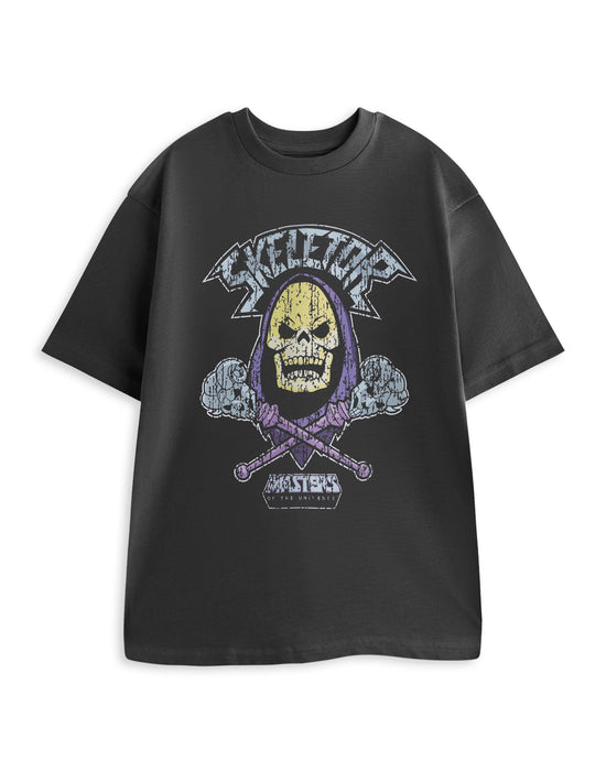 Masters of the Universe Skeletor Band Unisex Grey Short Sleeved T-Shirt