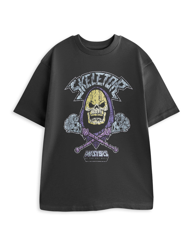 Masters of the Universe Skeletor Band Unisex Grey Short Sleeved T-Shirt