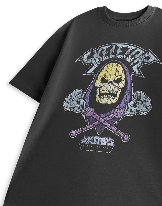 Masters of the Universe Skeletor Band Unisex Grey Short Sleeved T-Shirt