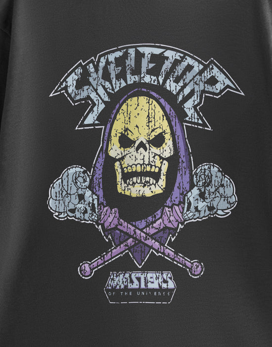 Masters of the Universe Skeletor Band Unisex Grey Short Sleeved T-Shirt