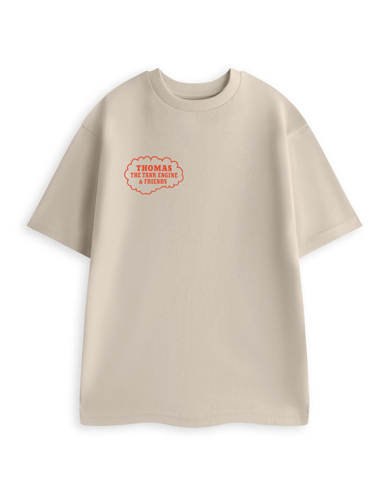 Thomas and Friends Admit One Unisex Beige Short Sleeved T-Shirt