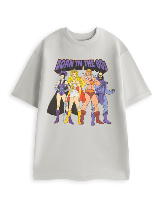 Masters of the Universe Born In The 80's Unisex Grey Short Sleeved T-Shirt