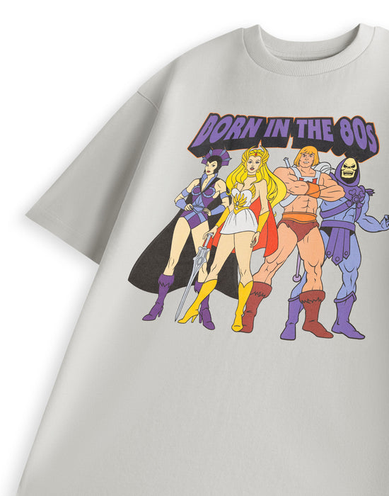 Masters of the Universe Born In The 80's Unisex Grey Short Sleeved T-Shirt