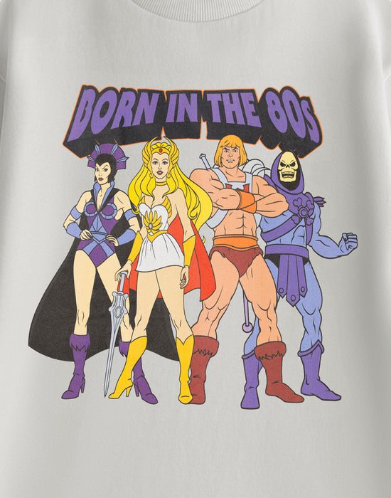 Masters of the Universe Born In The 80's Unisex Grey Short Sleeved T-Shirt