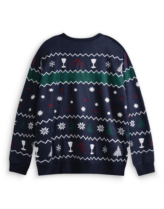 The Traitors Logo Unisex Blue Christmas Jumper
