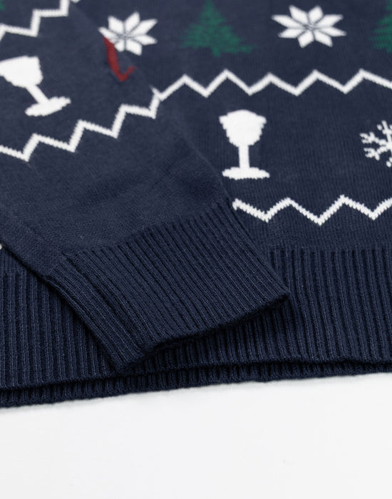 The Traitors Logo Unisex Blue Christmas Jumper