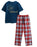 Show Me The Merch Eid Mubarak Unisex Navy Short Sleeve Long Leg Pyjama Set