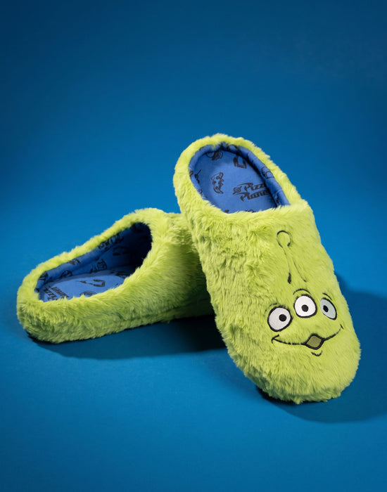 Disney Toy Story Aliens Unisex Green Mule Slippers