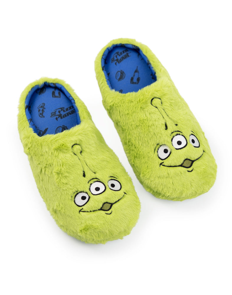 Disney Toy Story Aliens Unisex Green Mule Slippers