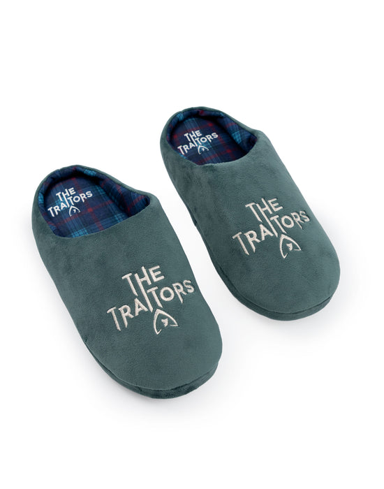 The Traitors Logo Unisex Green Mule Slippers