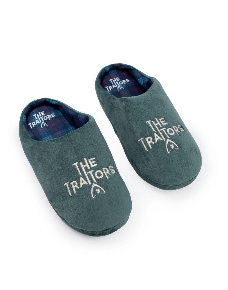 The Traitors Logo Unisex Green Mule Slippers