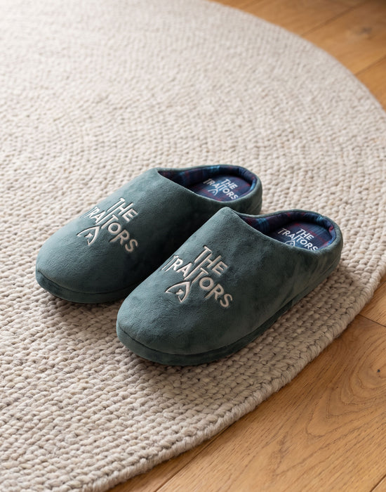 The Traitors Logo Unisex Green Mule Slippers