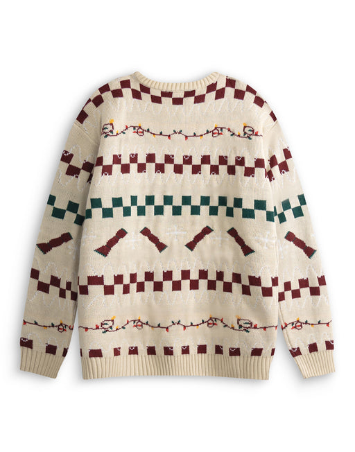 Wallace And Gromit Season Greetings Unisex Beige Christmas Jumper