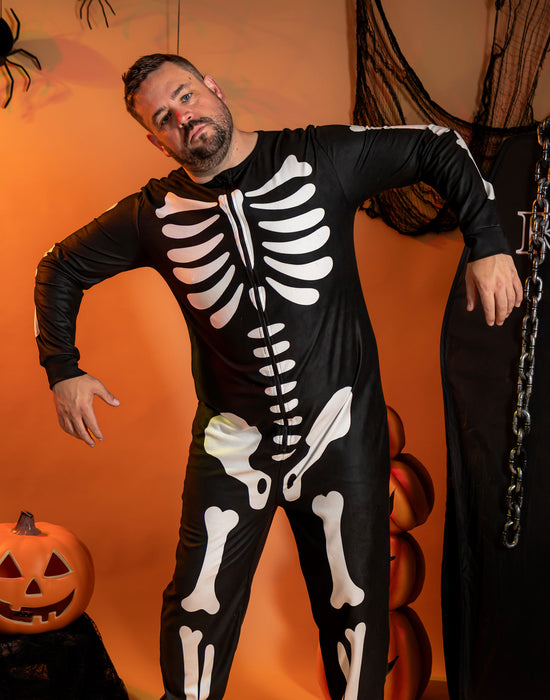 Show Me The Merch Skeleton Unisex Black Onesie