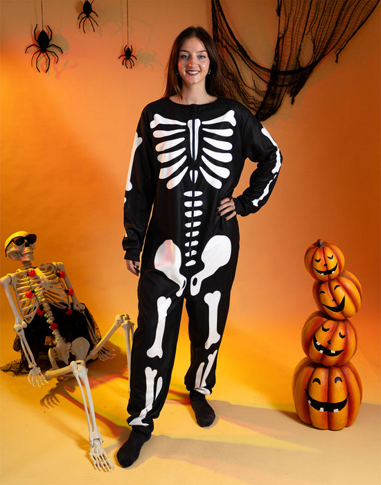 Show Me The Merch Skeleton Unisex Black Onesie