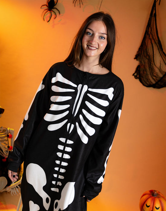 Show Me The Merch Skeleton Unisex Black Onesie