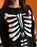 Show Me The Merch Skeleton Unisex Black Onesie