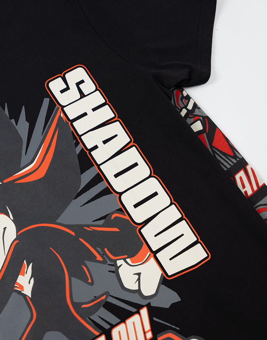 Sonic the Hedgehog Shadow Mens multicoloured Short Sleeve Long Leg Pyjama Set
