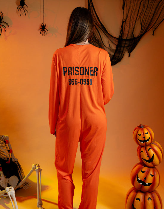 Convict Unisex Orange 2 Piece Costume
