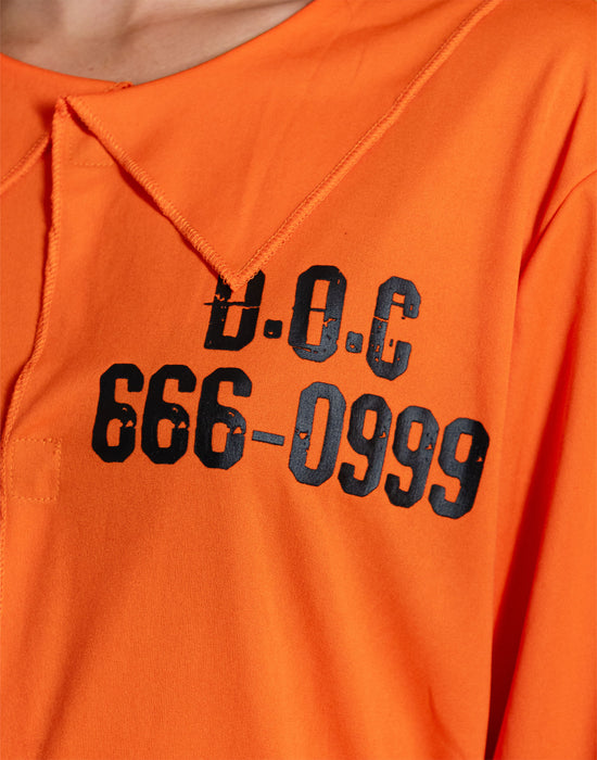 Convict Unisex Orange 2 Piece Costume