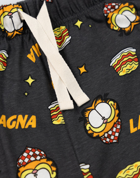 Garfield Lasagna Mens multicoloured Short Sleeve Long Leg Pyjama Set