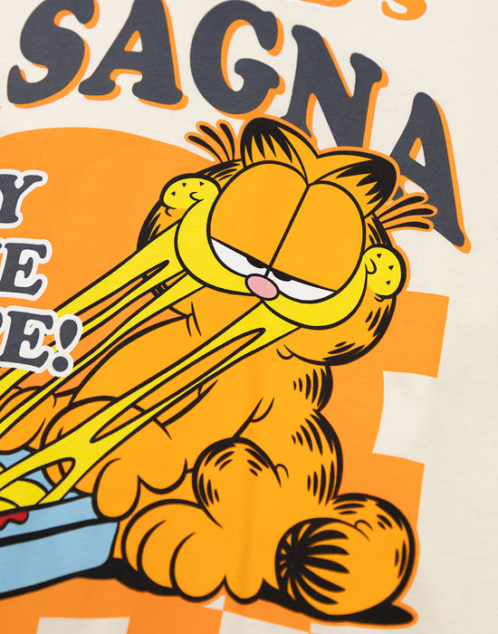 Garfield Lasagna Mens multicoloured Short Sleeve Long Leg Pyjama Set