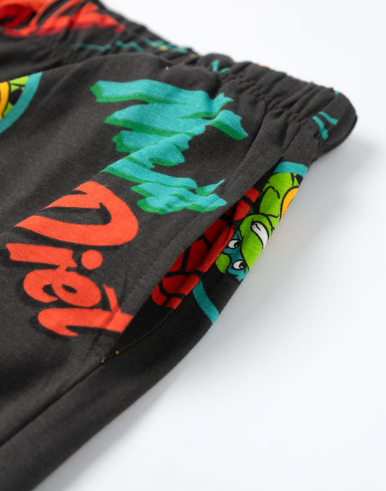 Teenage Mutant Ninja Turtles Ninja Diet Mens multicoloured Short Sleeve Long Leg Pyjama Set