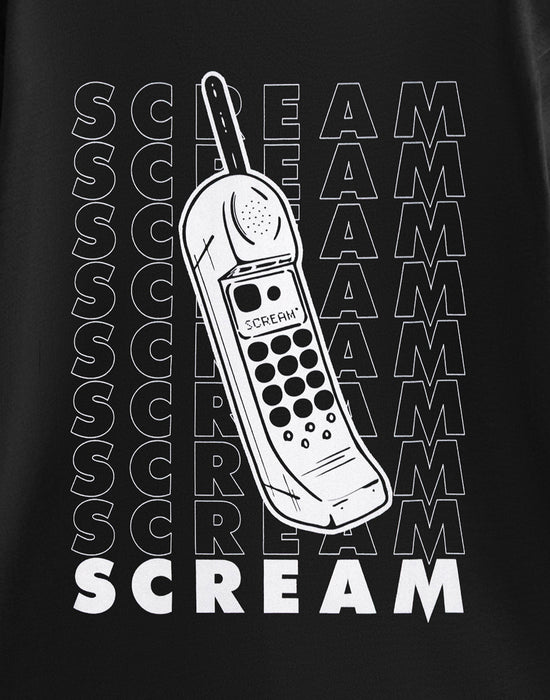 Scream Repeat Unisex Black Short Sleeved T-Shirt