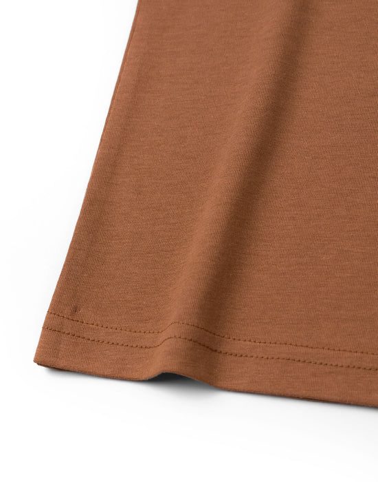 Peanuts Record Snoopy Unisex Brown Short Sleeved T-Shirt