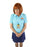 Benidorm Lesley Mens Blue 4 Piece Costume