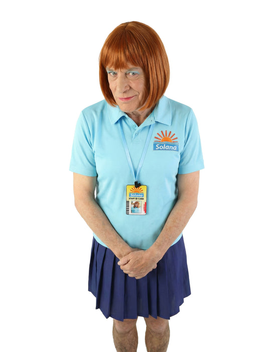 Benidorm Lesley Mens Blue 4 Piece Costume