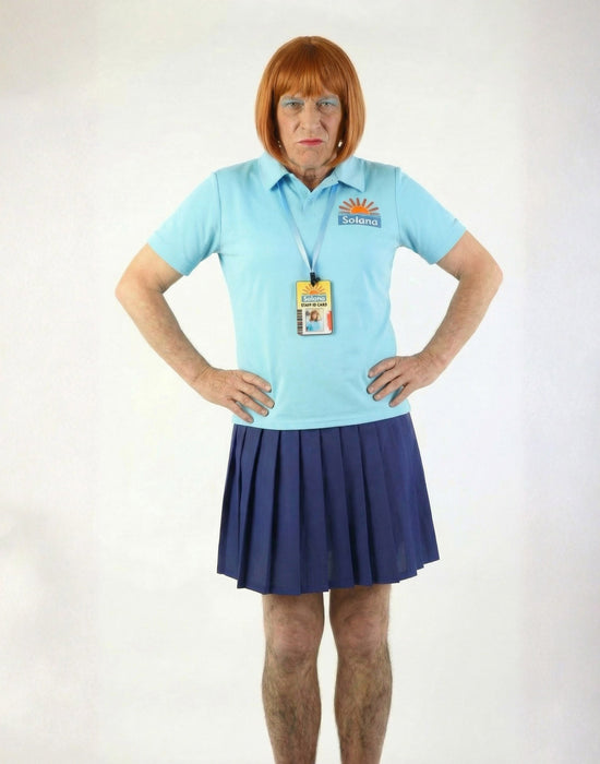Benidorm Lesley Mens Blue 4 Piece Costume