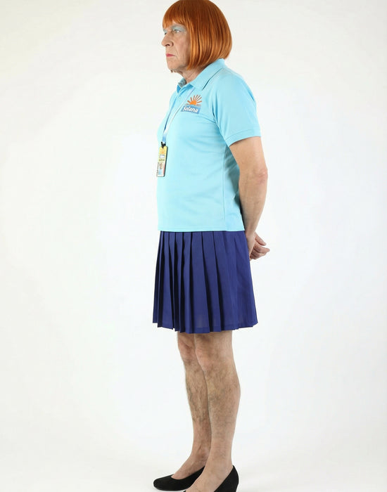 Benidorm Lesley Mens Blue 4 Piece Costume