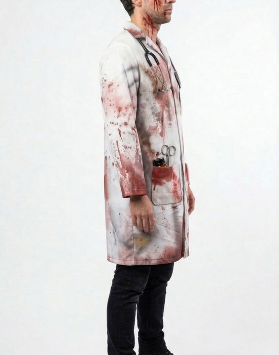 Blues Group Doctors Mens White 1 Piece Costume