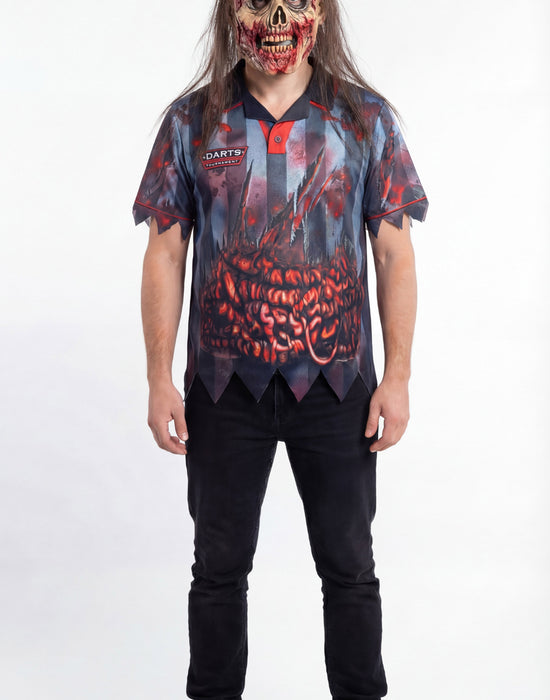 Blues Group Zombie Darts Player Mens Blue 2 Piece Costume