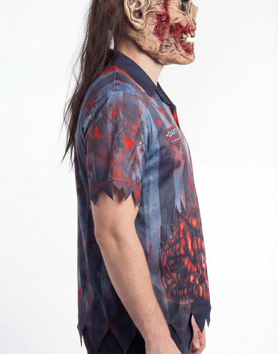 Blues Group Zombie Darts Player Mens Blue 2 Piece Costume