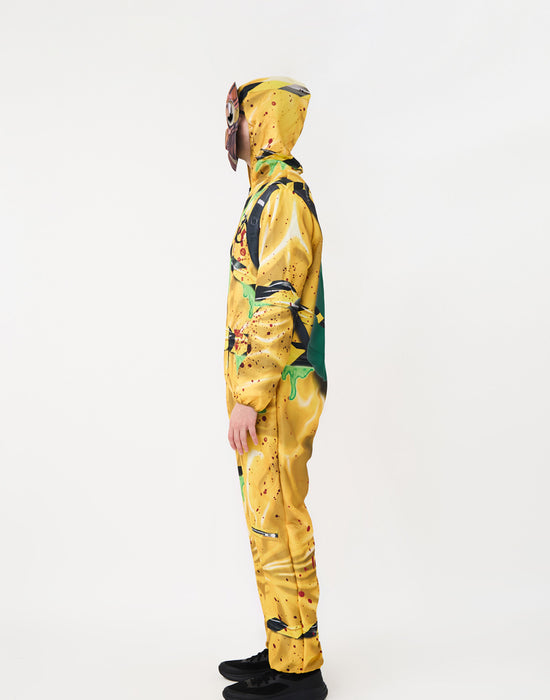 Blues Group Toxic Slime Zombie Unisex Yellow 2 Piece Costume