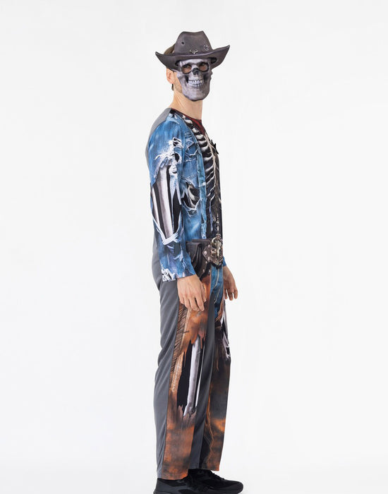 Blues Group Zombie Mens Blue 2 Piece Costume