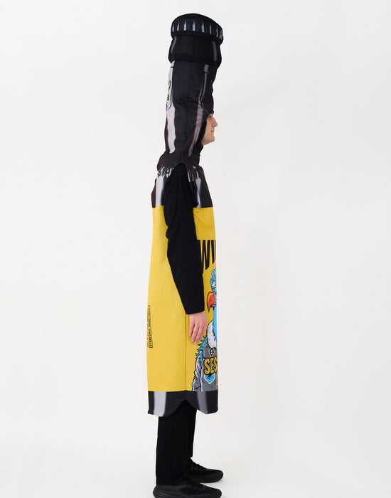 Brew Dog Wingman Bottle Mens Brown 1 Piece Costume