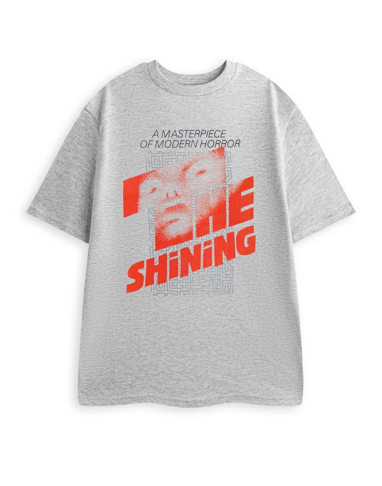 The Shining Face Unisex Grey Short Sleeved T-Shirt