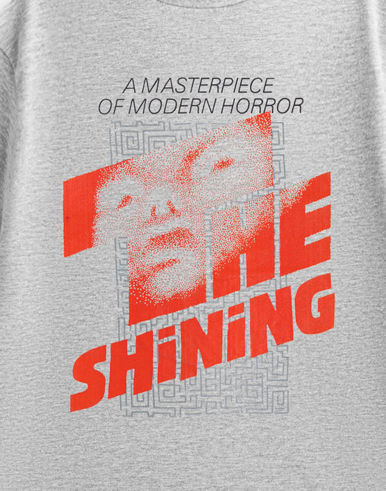 The Shining Face Unisex Grey Short Sleeved T-Shirt