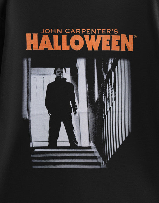 Halloween Stairway Unisex Black Short Sleeved T-Shirt