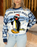 Pingu Merry Noot-mas Unisex Blue Christmas Jumper